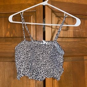 Leopard crop top